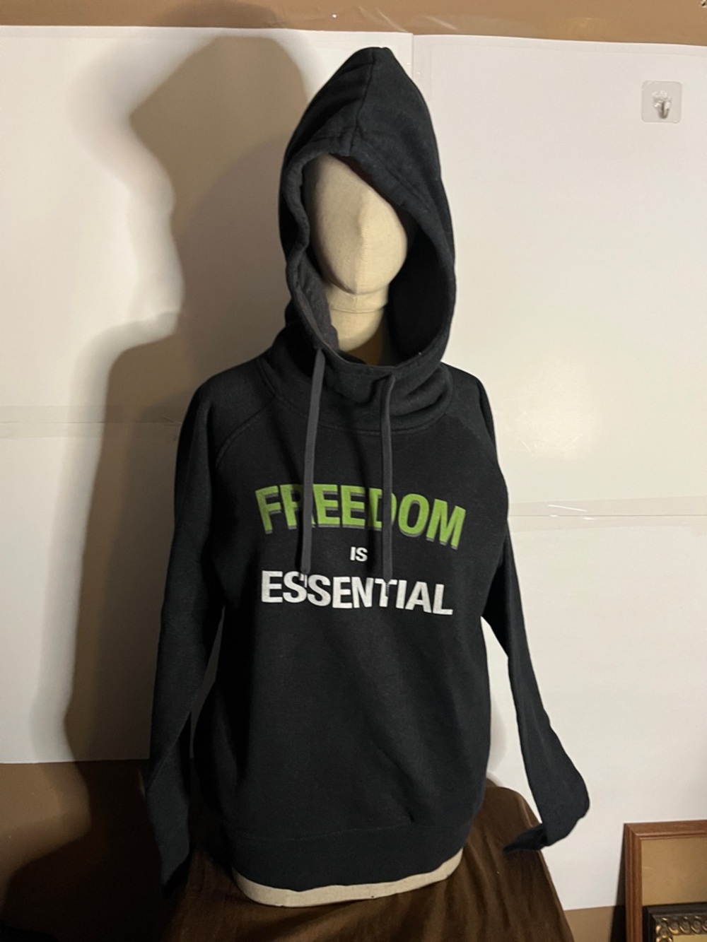 😄Unisex Freedom is essential hoodie sweatshirt thumb holes pockets